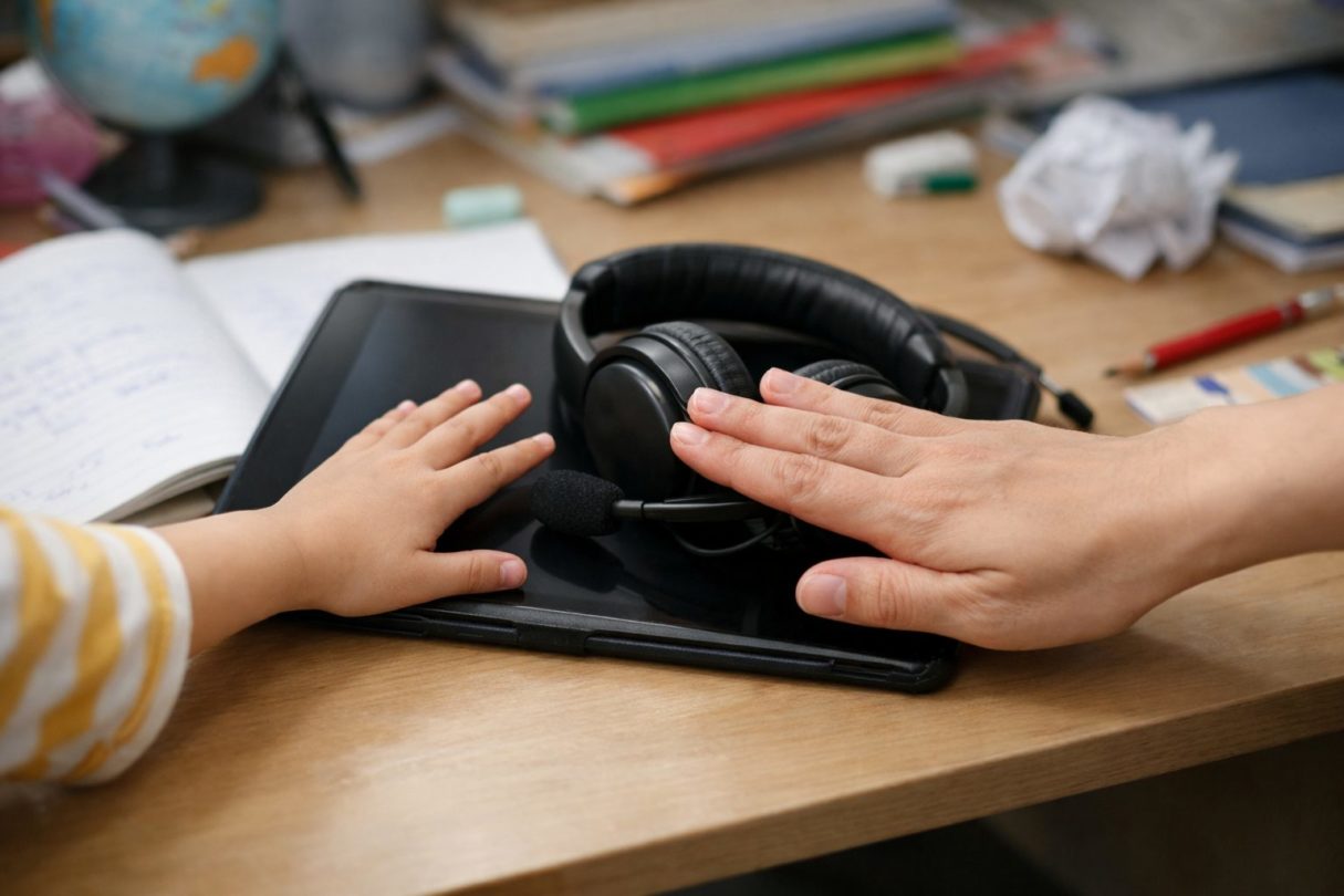 ネイティブキャンプ、雑然としていてレッスンを嫌がる様子