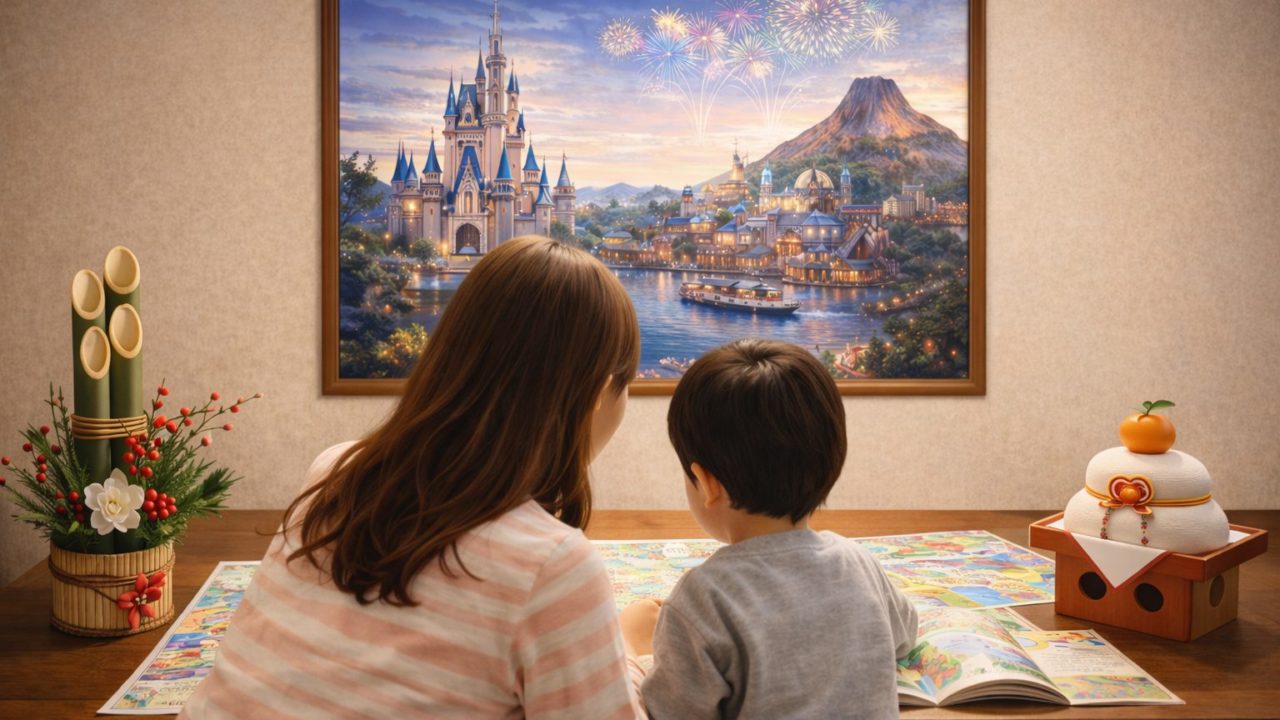 お正月旅育の計画をしている画像